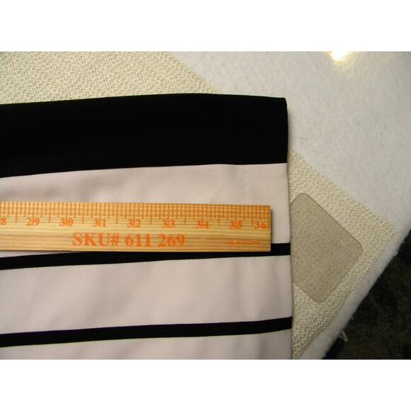 Calvin Klein Women's Size 4 Colorblock Sheath Dress Black White Sleeveless Work - Picture 7 of 7